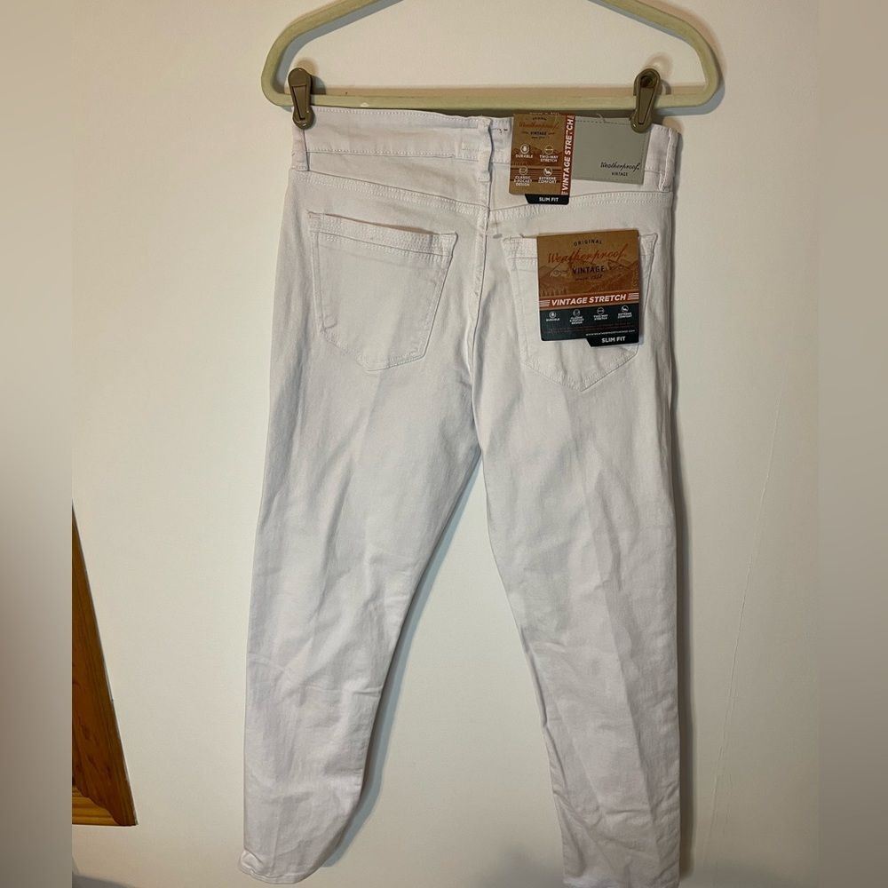 Weatherproof vintage slim Mens white skinny jeans size 30Wx32Lnew with tags. - Picture 7 of 11